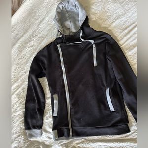 Ladies lightweight zip up hoodie sweatshirt